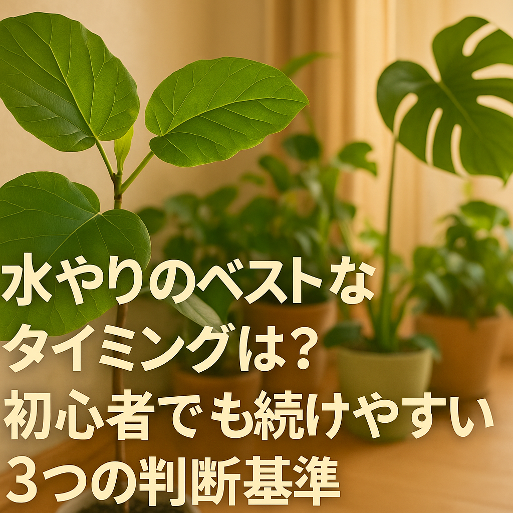 水やりのタイミング　アイキャッチ