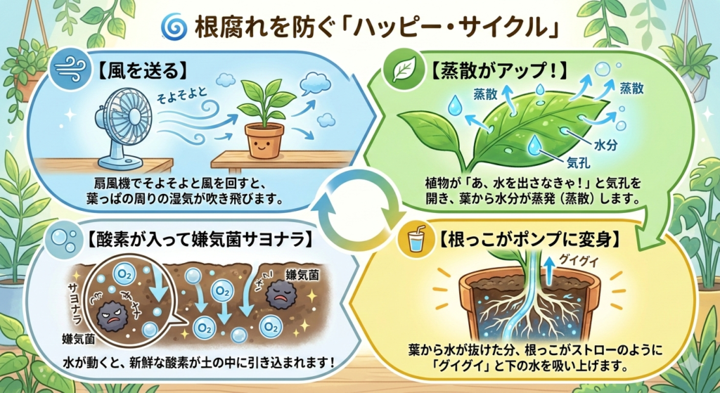 根腐れを防ぐハッピーサイクル